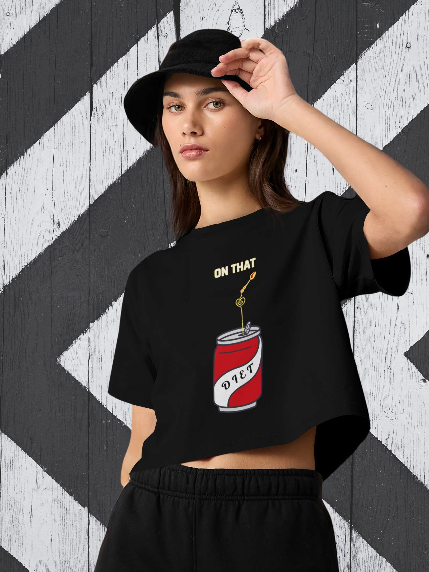 Coke Diet Street Crop Tee