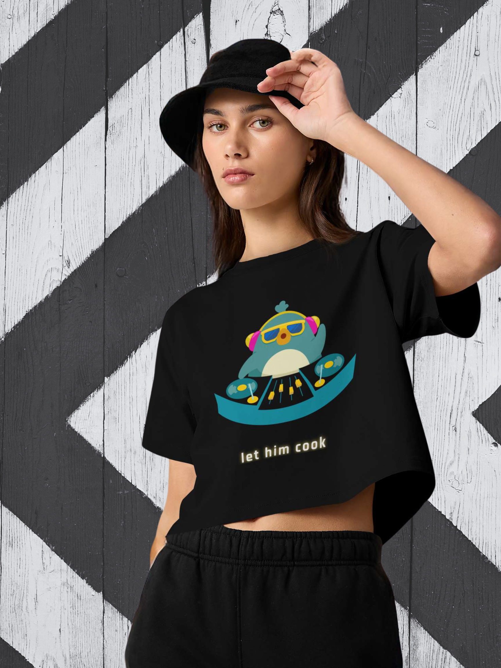 Let Him Cook Street Crop Tee