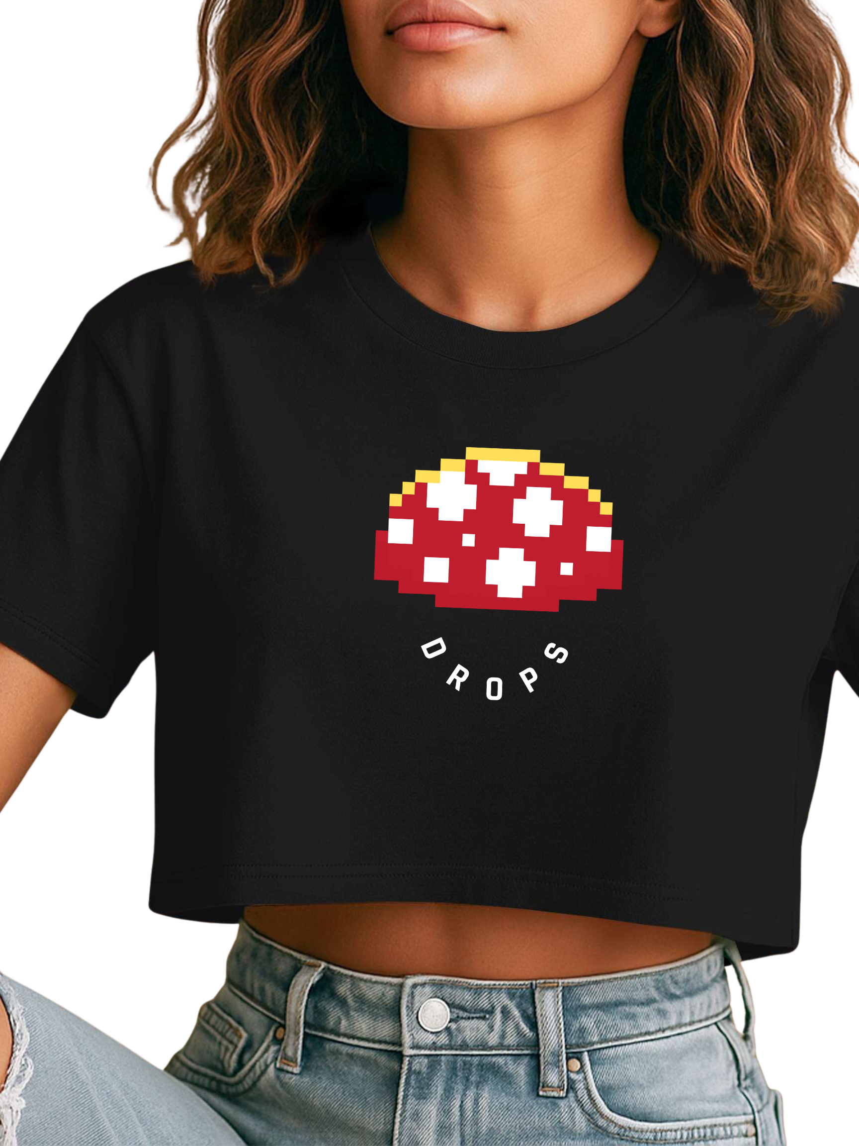 Mushroom Street Crop Tee