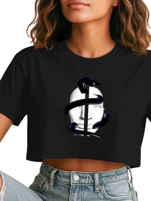 Cosmic Serpent Street Crop Tee
