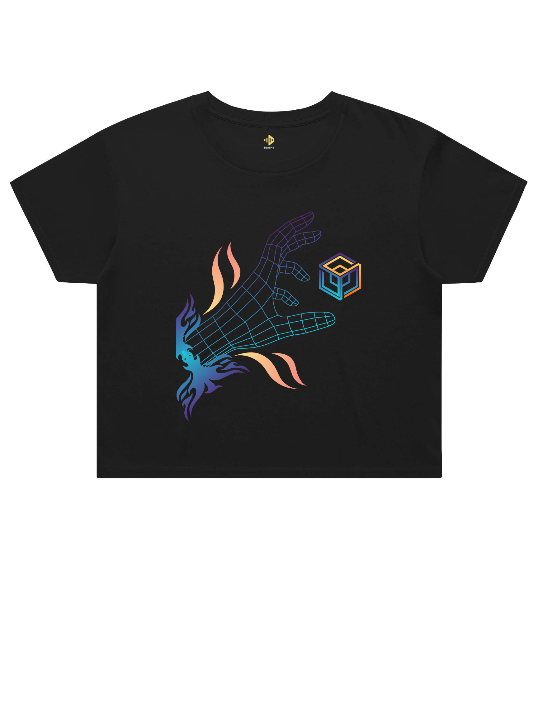 Cosmic Handshake Street Crop Tee