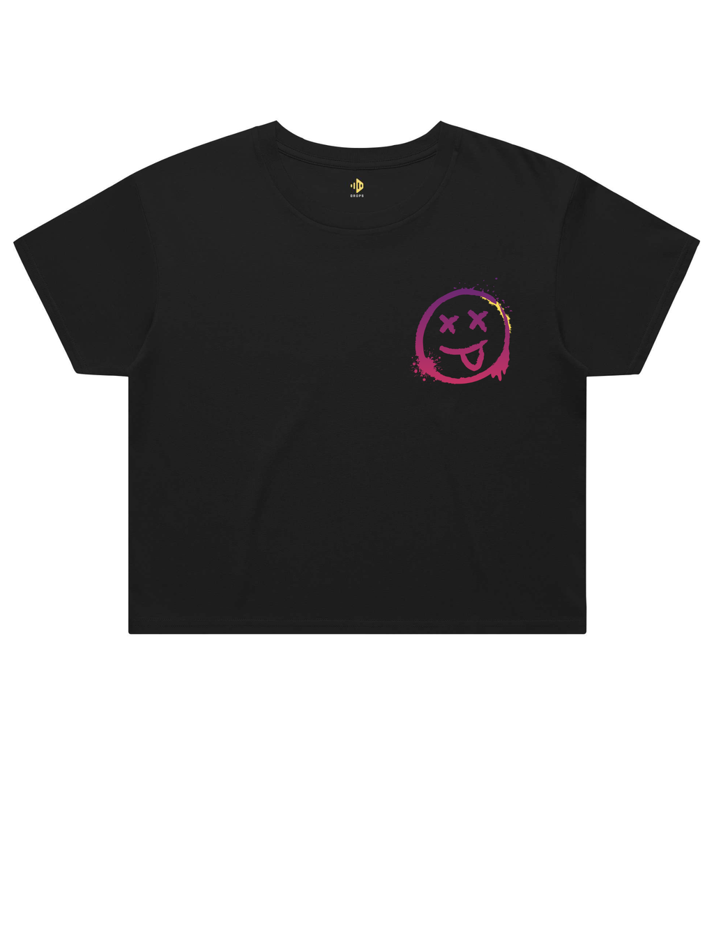 Trippy Smile Street Crop Tee