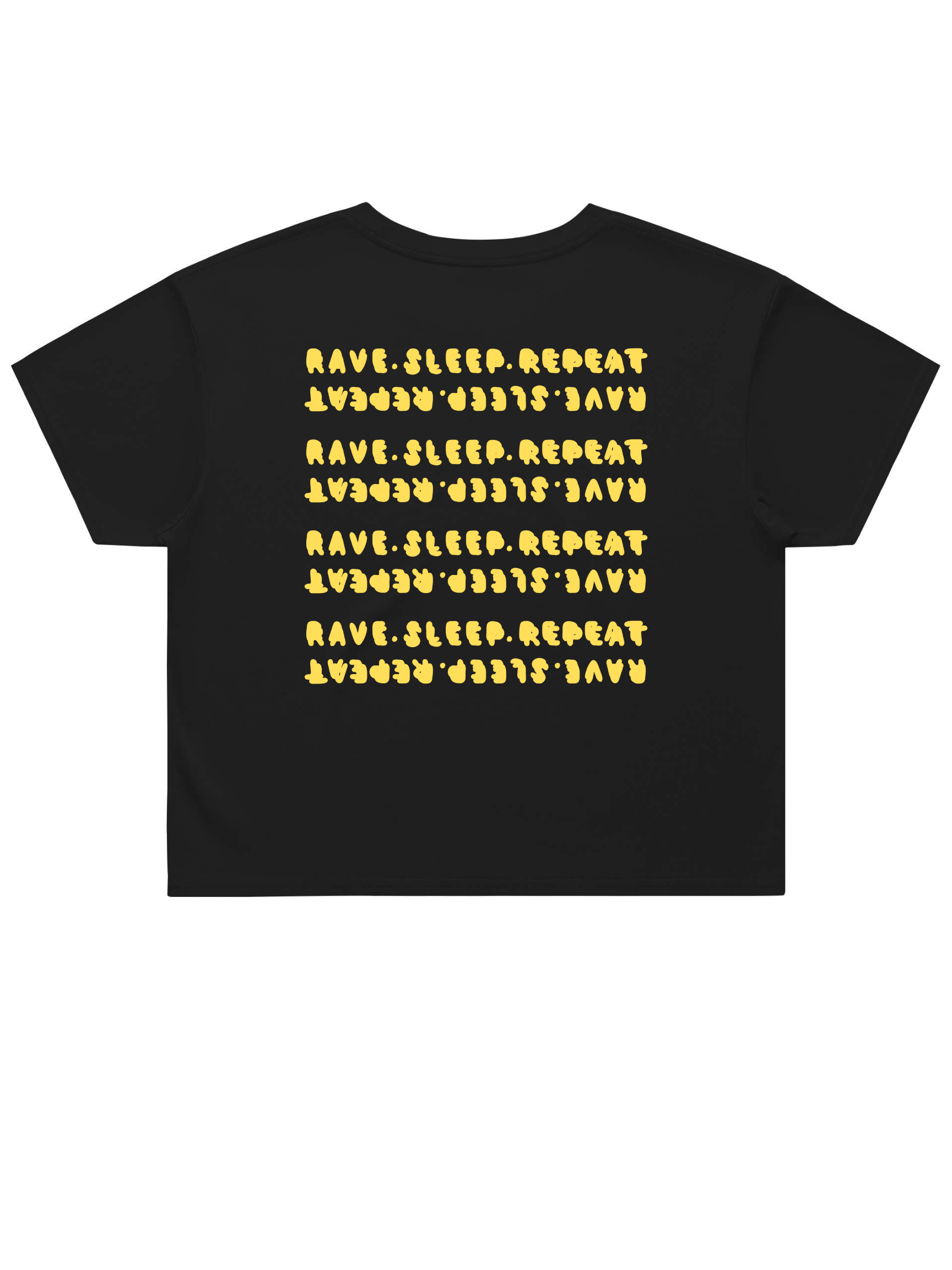 Rave-Sleep-Repeat Street Crop Tee