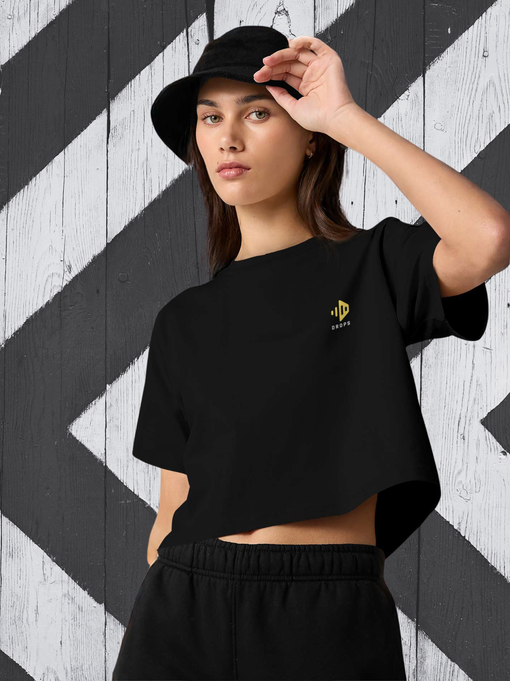 Rave-Sleep-Repeat Street Crop Tee